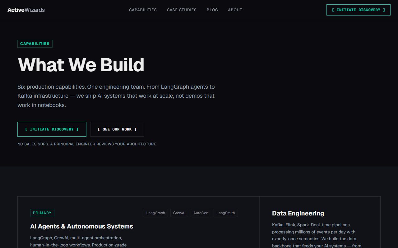 ActiveWizards website design